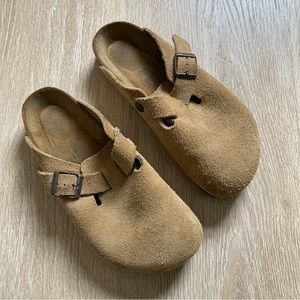 Birkenstock Boston Soft Footbed Suede Clog